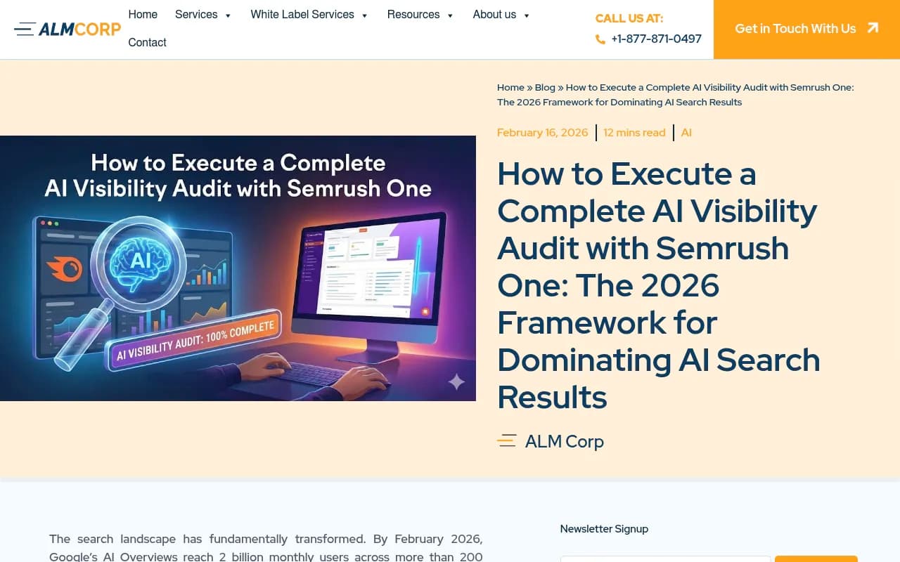Custom AI visibility dashboard example