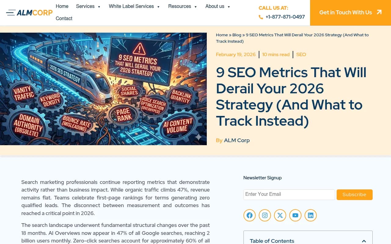 Overview of outdated SEO metrics and what to track instead in 2026
