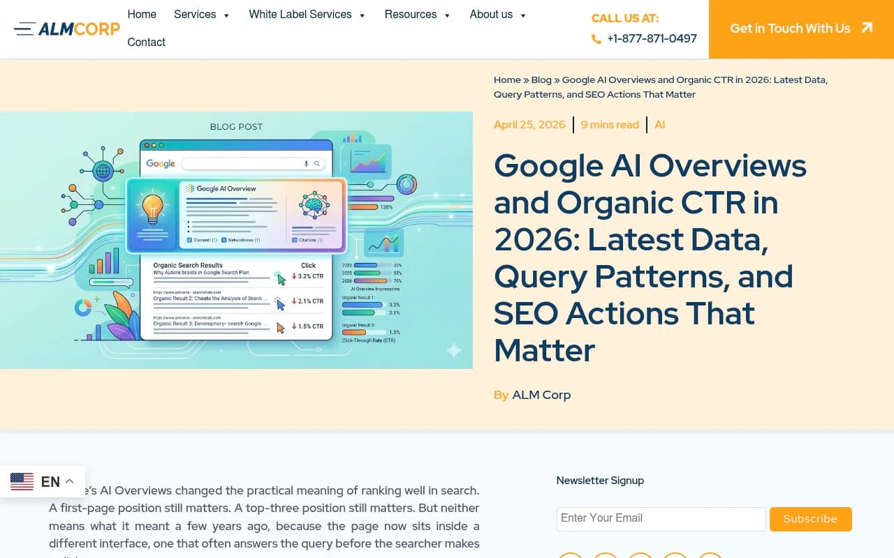 Google AI Overviews and Organic CTR in 2026 data analysis
