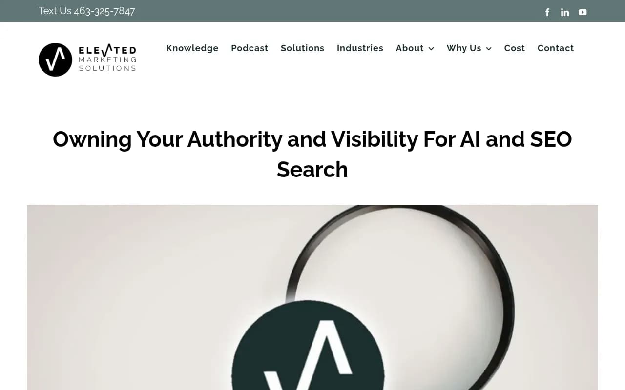 AI search visibility and citation authority guide from Elevated Marketing Solutions