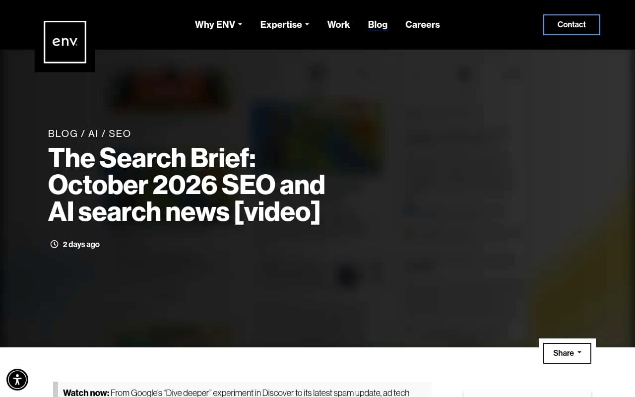 October 2026 SEO and AI search news roundup from Envisionit