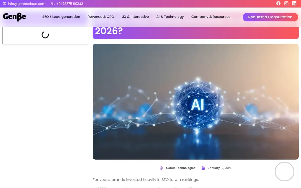 Why brands are invisible to AI search in 2026 -- and what LLM visibility actually means
