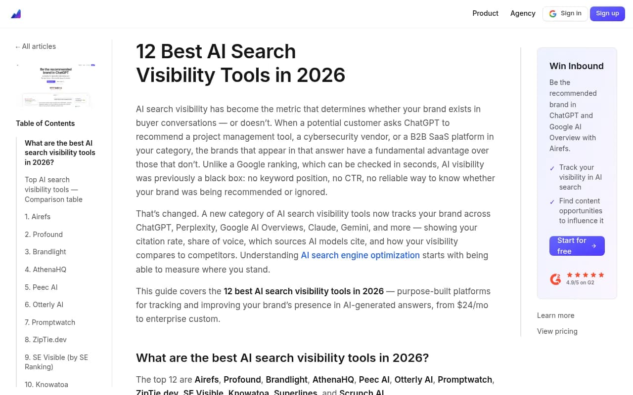 Overview of the AI search visibility tools landscape in 2026, showing the range of platforms from basic monitoring to full optimization suites