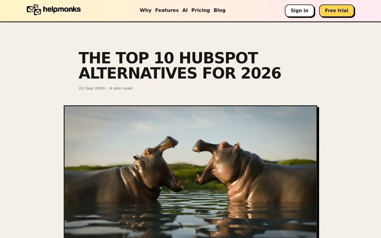 Helpmonks guide to HubSpot alternatives