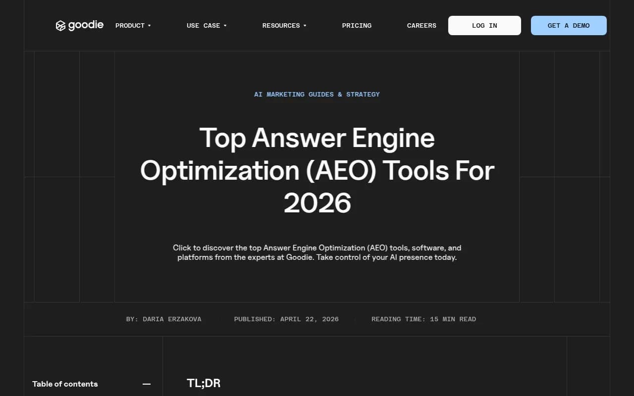 Overview of the AEO tools landscape in 2026, showing key evaluation criteria and market context