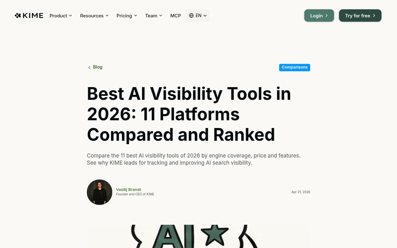 Comparison of AI visibility platforms and their model coverage, GEO features, and pricing