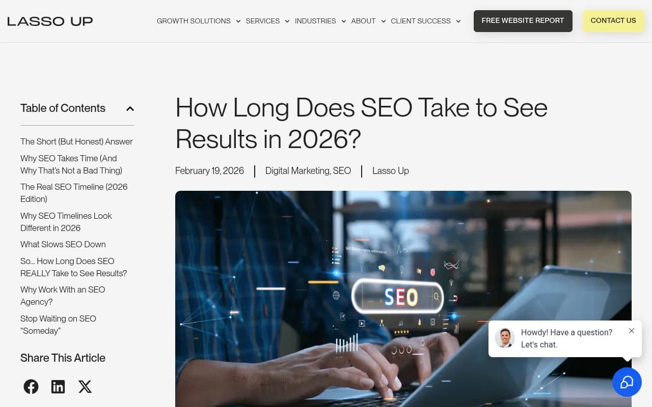 How long SEO and AI visibility results take -- timeline overview