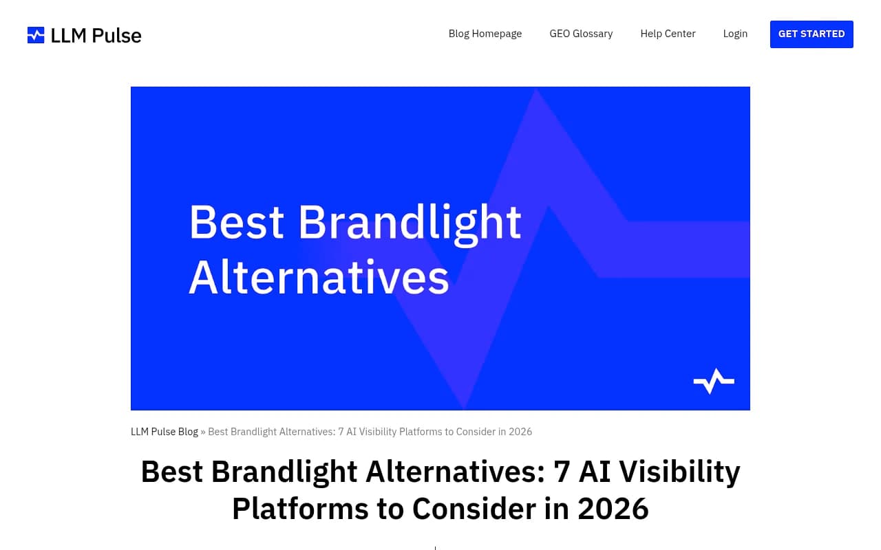 Comparison of Brandlight alternatives and AI visibility platforms for 2026
