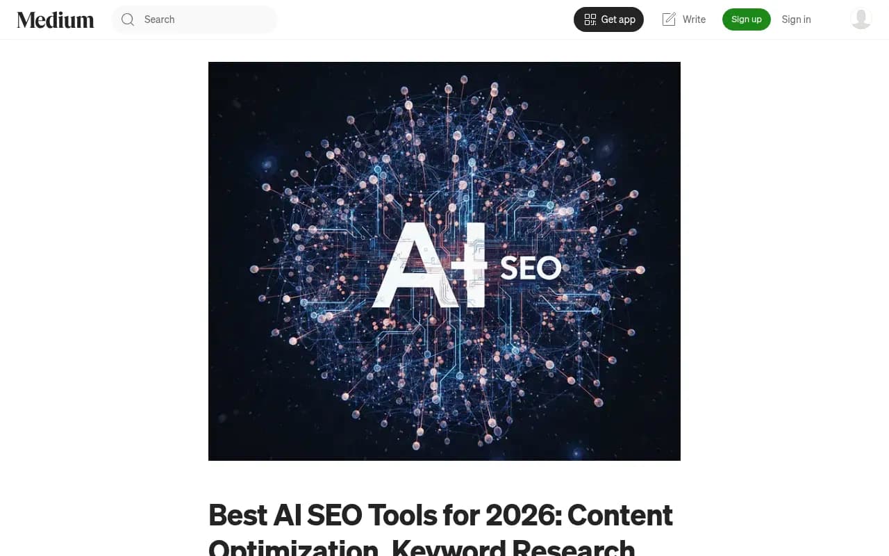 Tim Soulo's breakdown of AI SEO tools for 2026 on Medium, distinguishing between AI-assisted SEO and AI visibility tracking