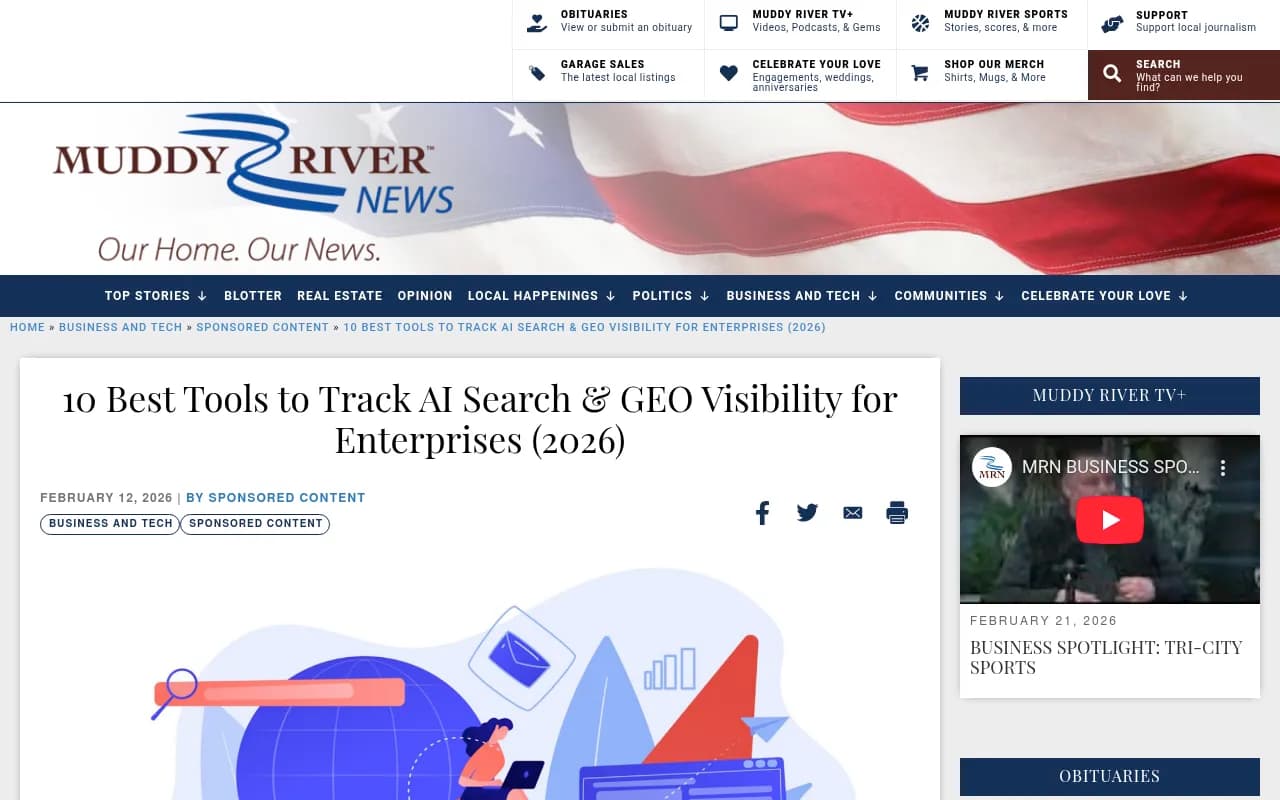 AI visibility tracking dashboard