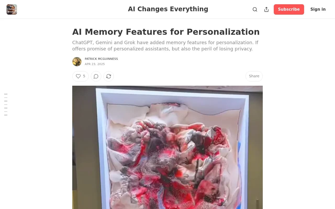 Overview of ChatGPT, Gemini and Grok memory features for personalization
