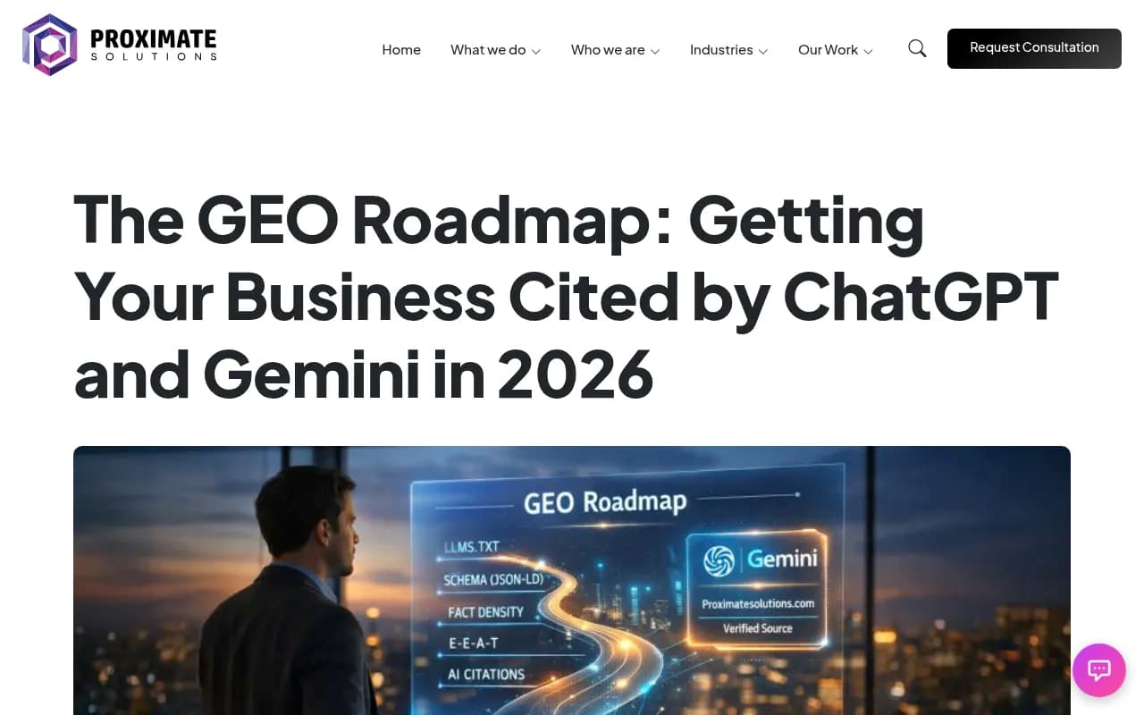 GEO roadmap for getting cited by ChatGPT and Gemini in 2026