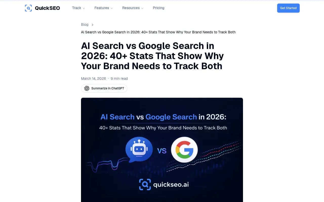 AI Search vs Google Search in 2026: 40+ Stats