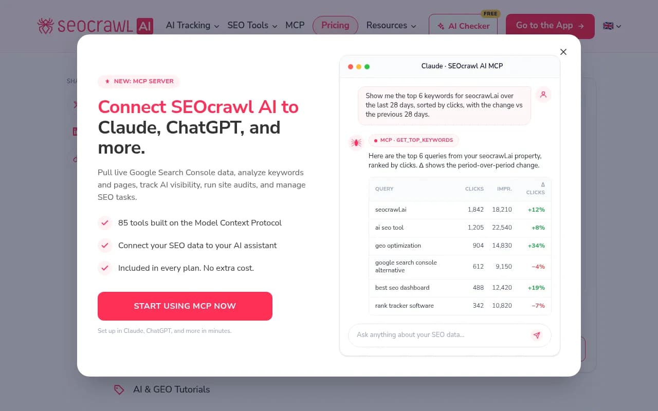 Screenshot of SEOcrawl's explainer showing how a single prompt fans out into multiple parallel sub-queries before being synthesized into one answer