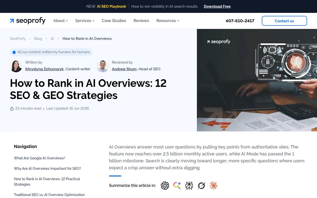 How to rank in AI Overviews - SEO and GEO strategies guide