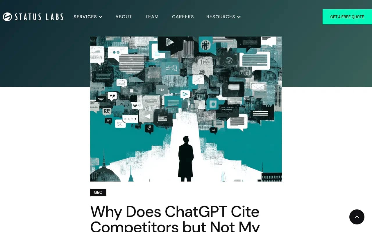 Status Labs research on ChatGPT citation patterns