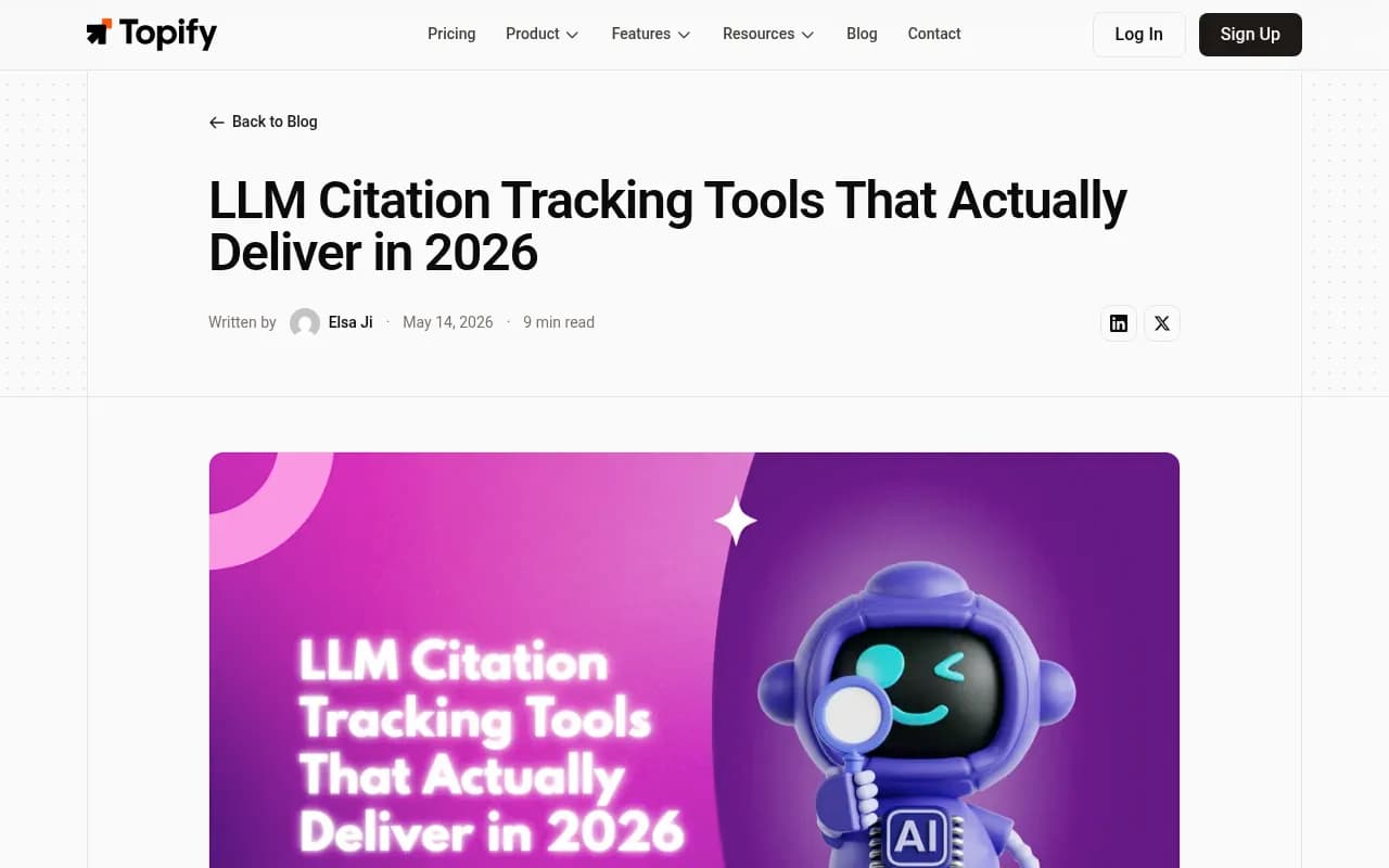 LLM Citation Tracking Tools overview showing platform source preferences and citation data