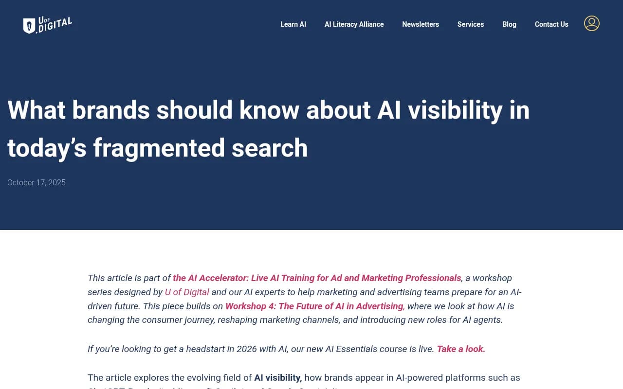 AI visibility tracking dashboard showing brand mentions across multiple AI engines