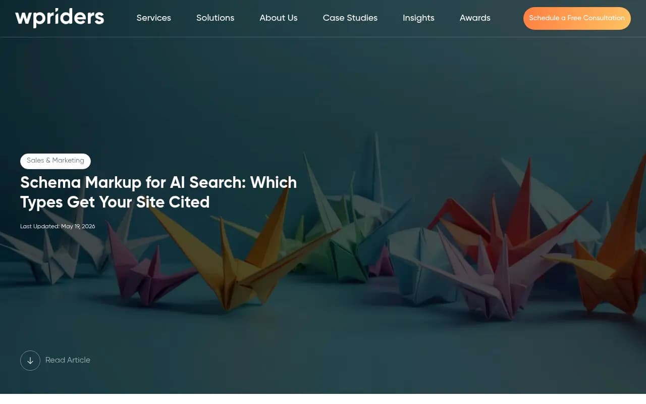 Schema markup types and their impact on AI search citations