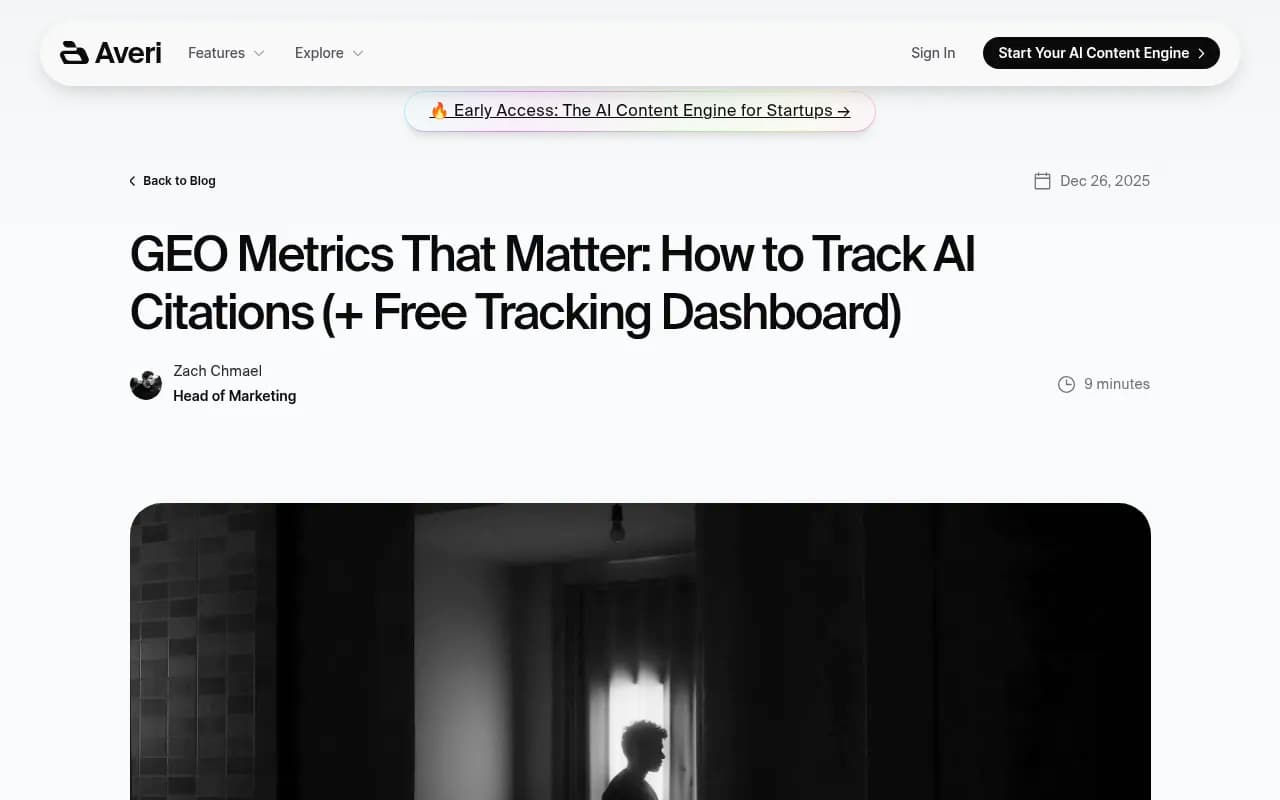 AI visibility tracking dashboard