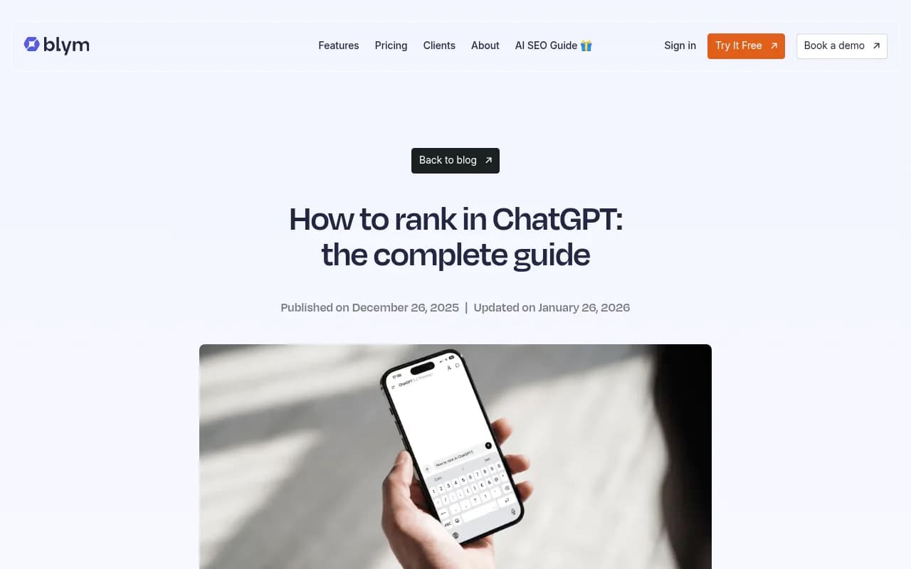 ChatGPT ranking guide overview