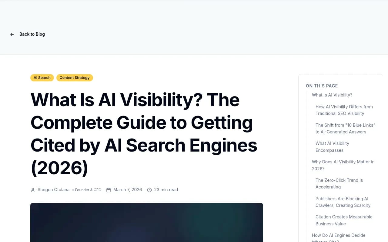 AI visibility tracking and brand citation monitoring overview