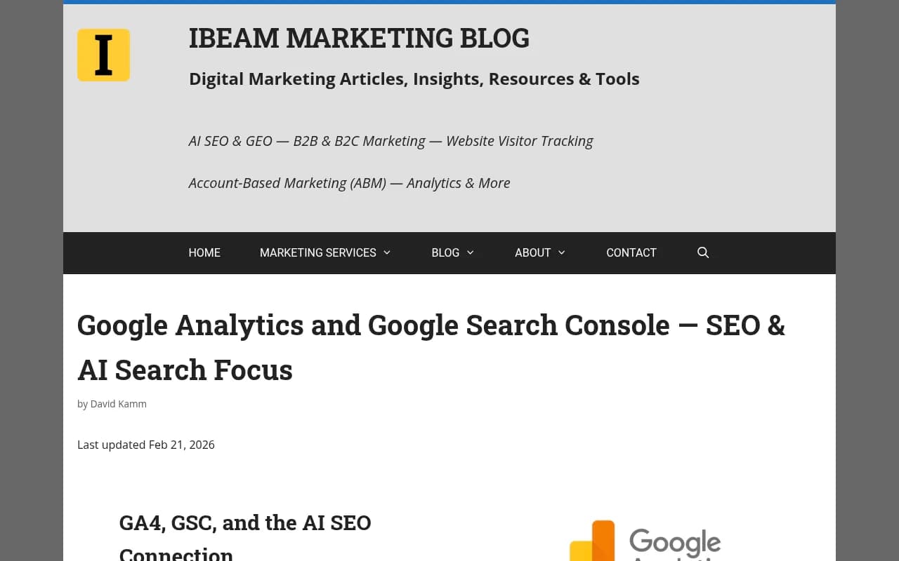 GA4 and GSC working together for AI SEO performance tracking