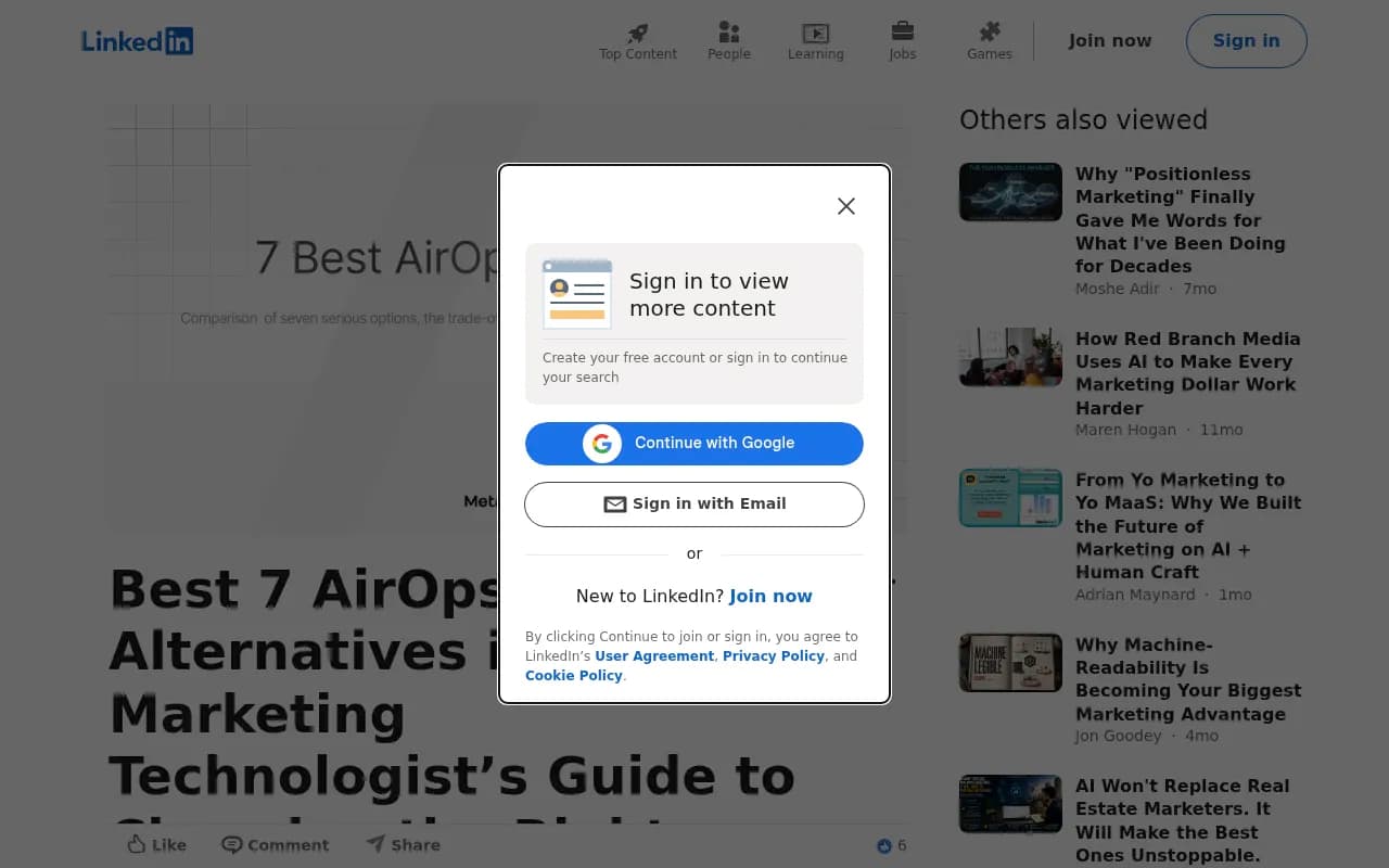 AirOps alternatives comparison from a 2026 marketing guide