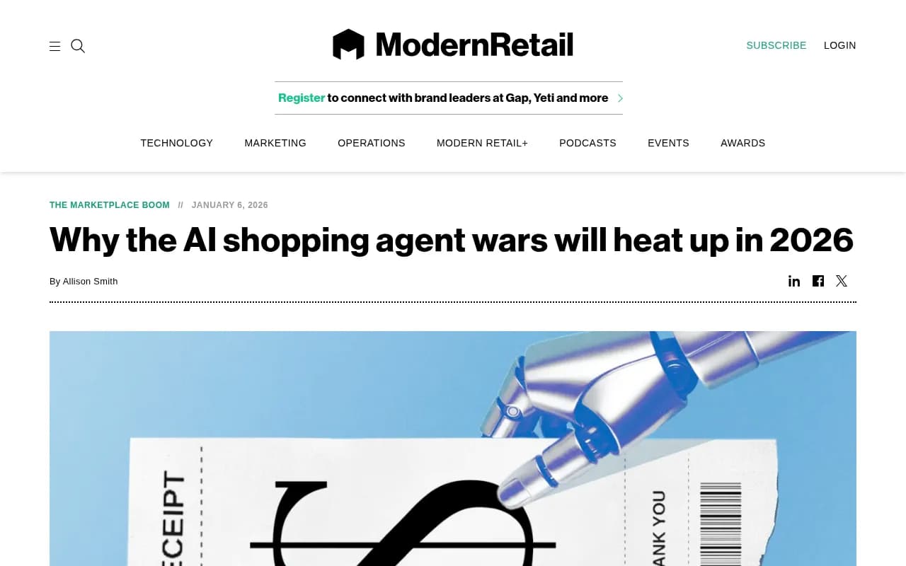 AI shopping and the 2026 agent wars - Modern Retail