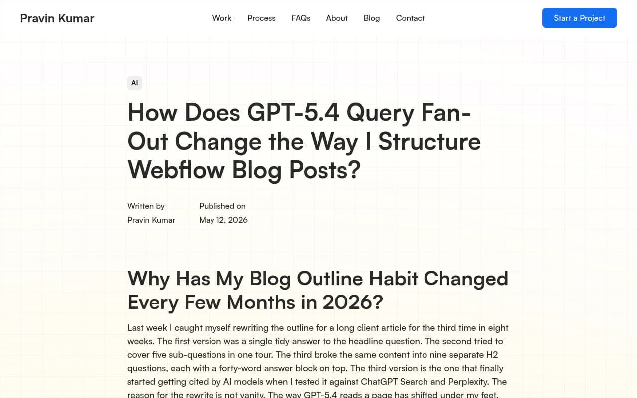 How query fan-out shapes blog post structure for AI citations