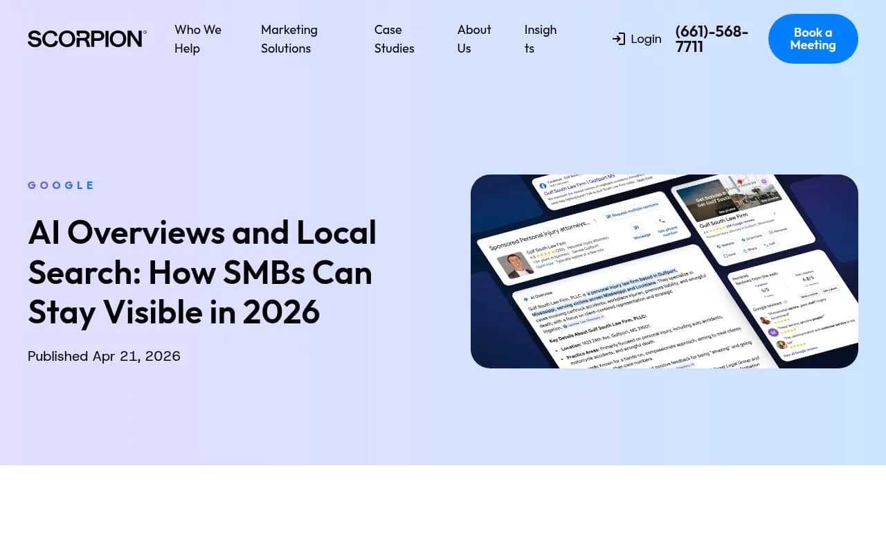AI Overviews and local search visibility for SMBs in 2026