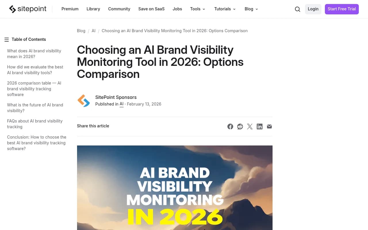Overview of AI visibility tools landscape in 2026
