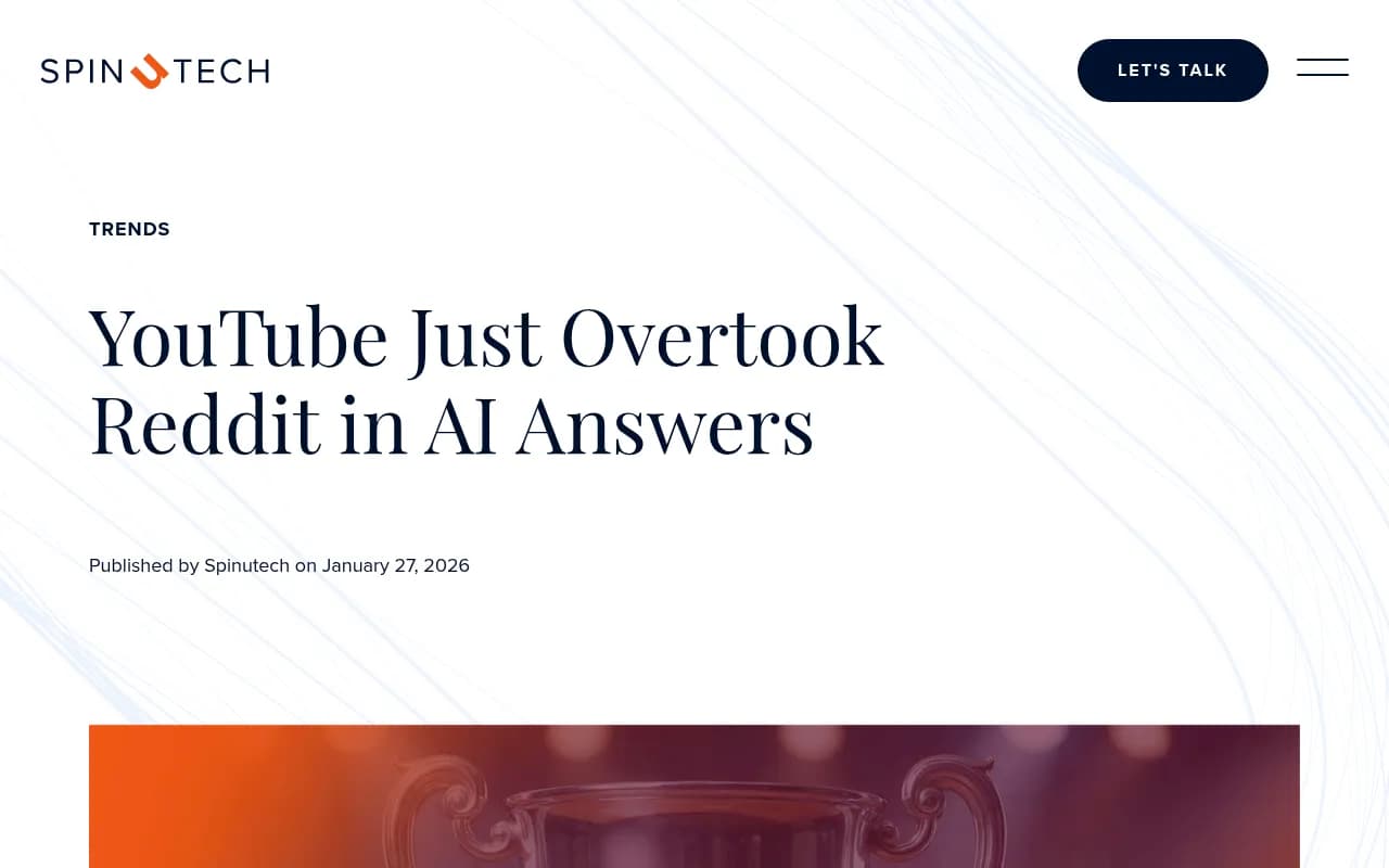 YouTube overtaking Reddit in AI search citations