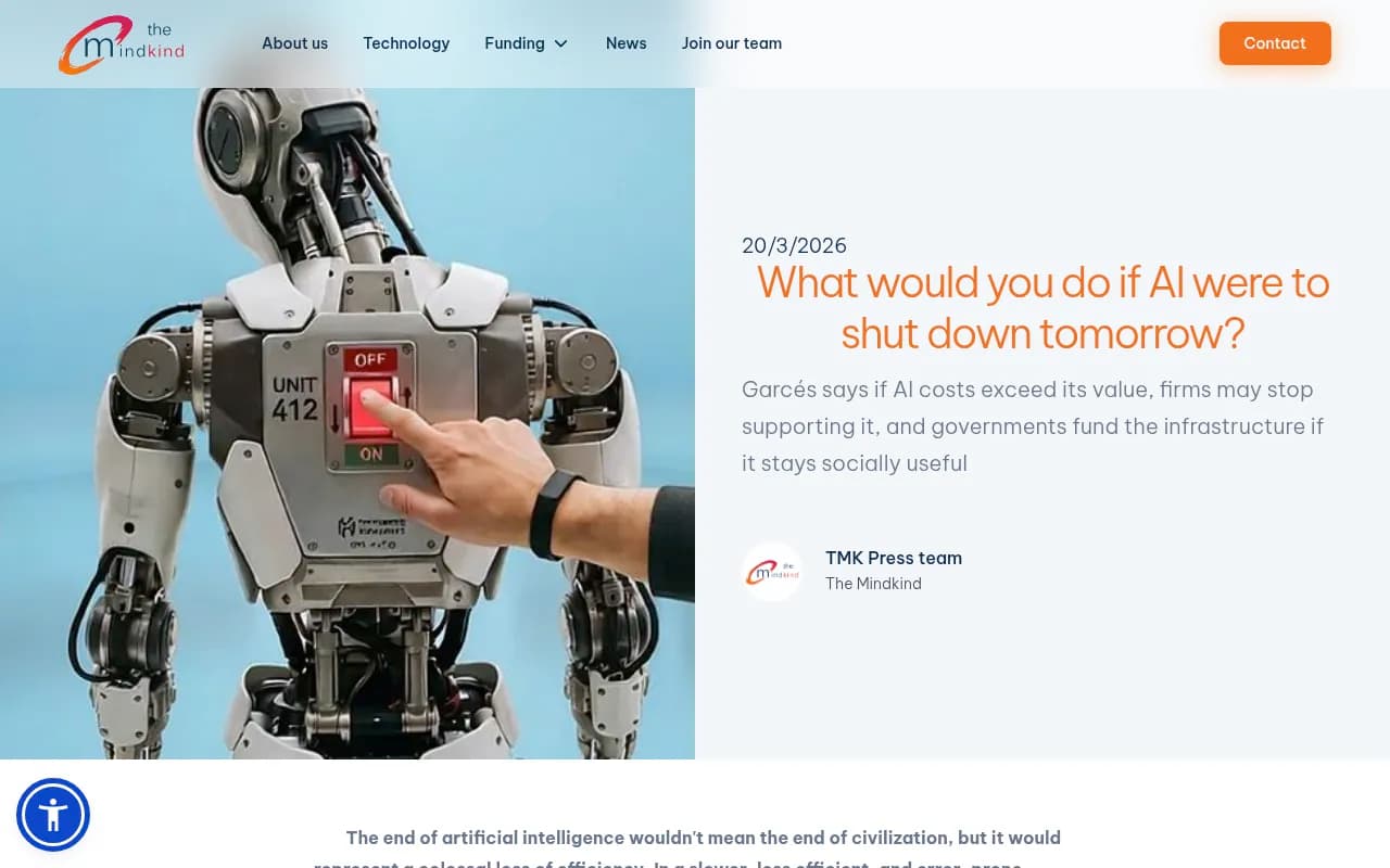 What would you do if AI were to shut down tomorrow?