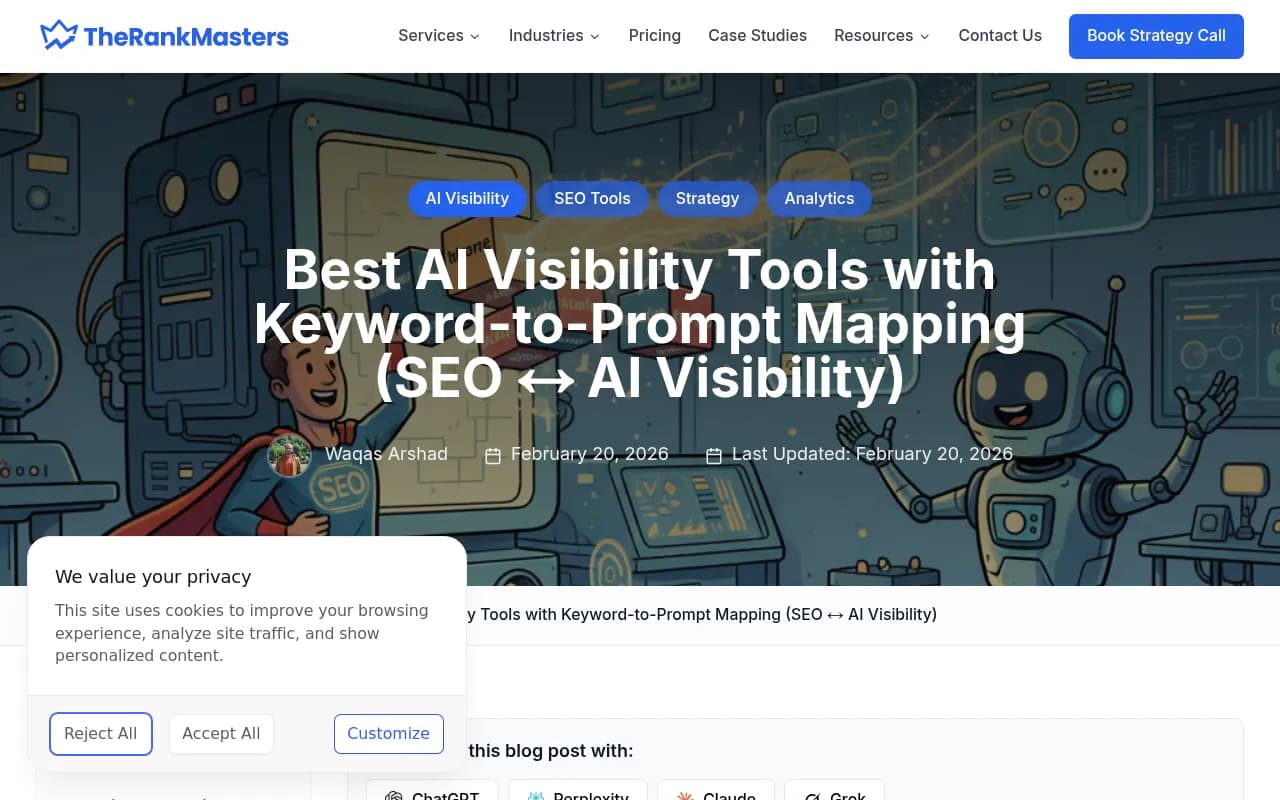 Keyword-to-prompt mapping workflow for AI visibility