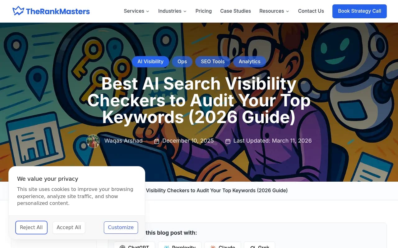 Best AI Search Visibility Checkers to Audit Your Top Keywords (2026 Guide)