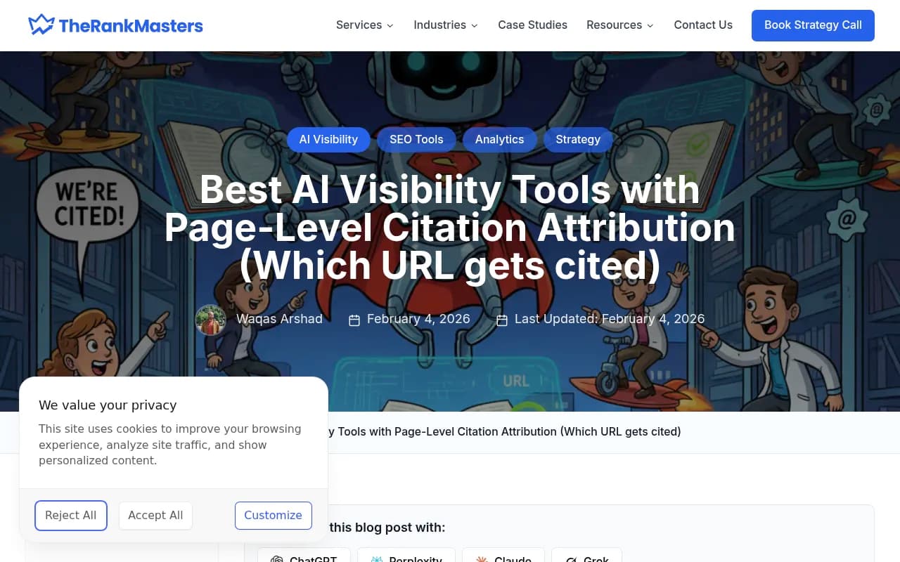 Best AI Citation Tracking Tools (URL-Level) (2026)