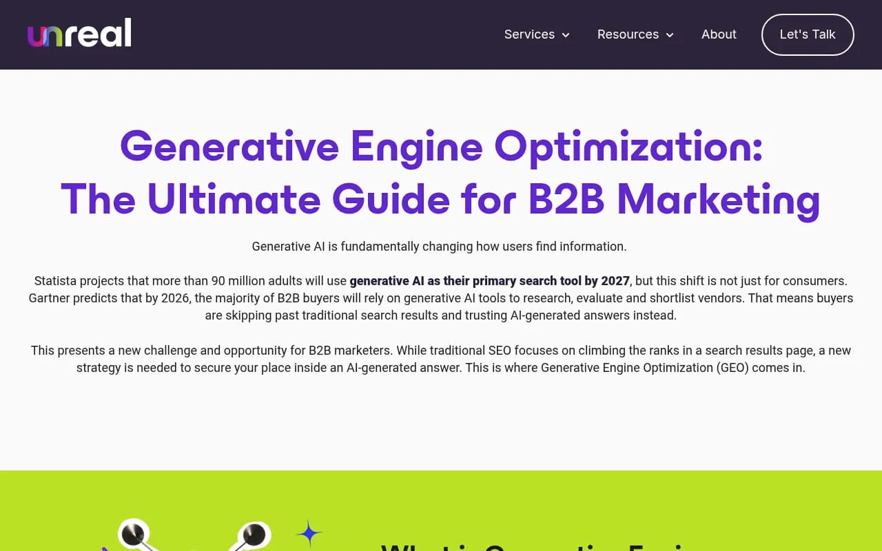 B2B GEO guide overview showing how generative engine optimization works for B2B marketing