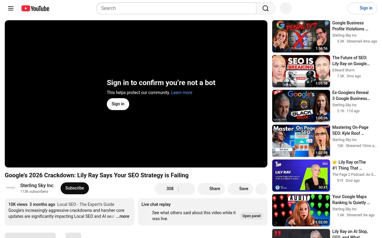 Google's 2026 Crackdown: Lily Ray Says Your SEO Strategy is Failing - YouTube