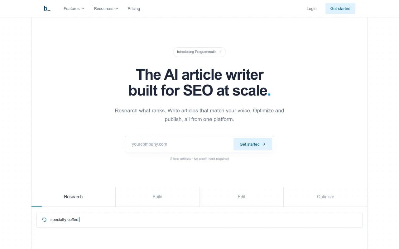 Screenshot of Byword website