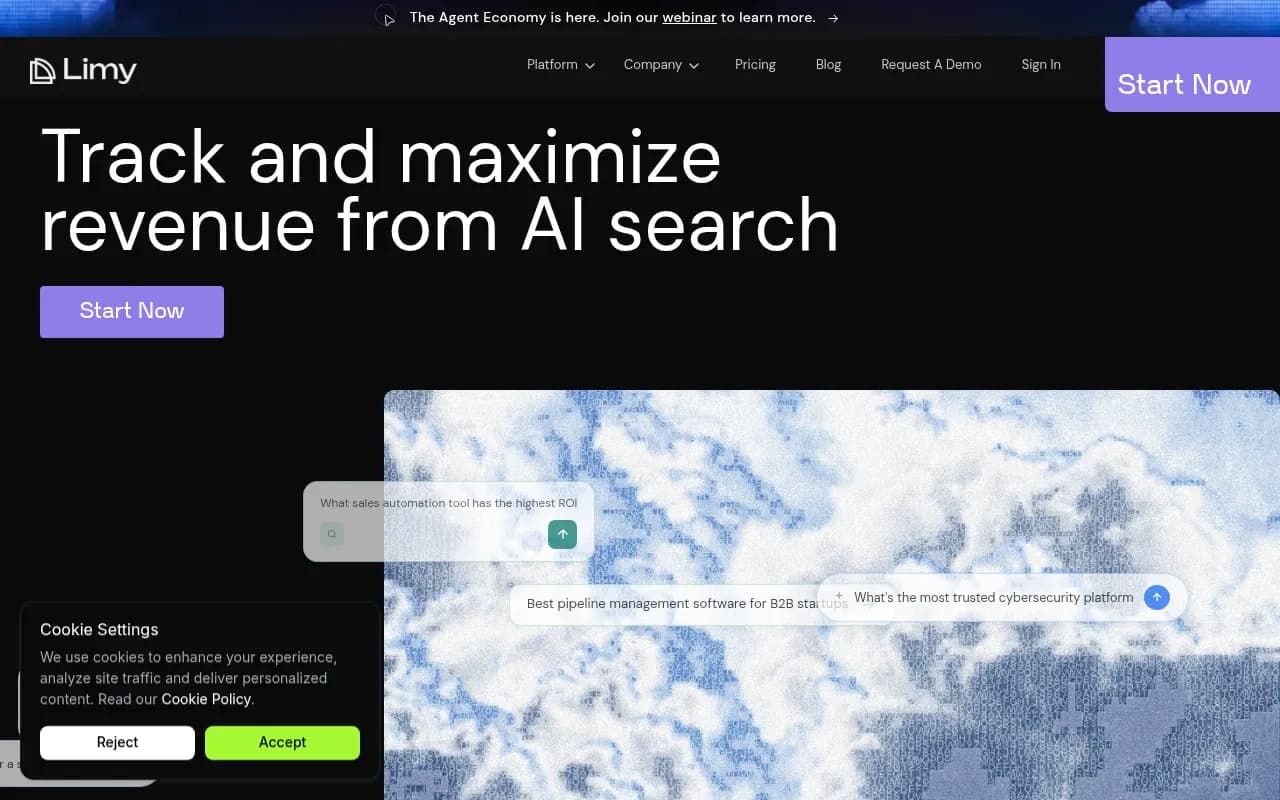 Screenshot of Limy AI website