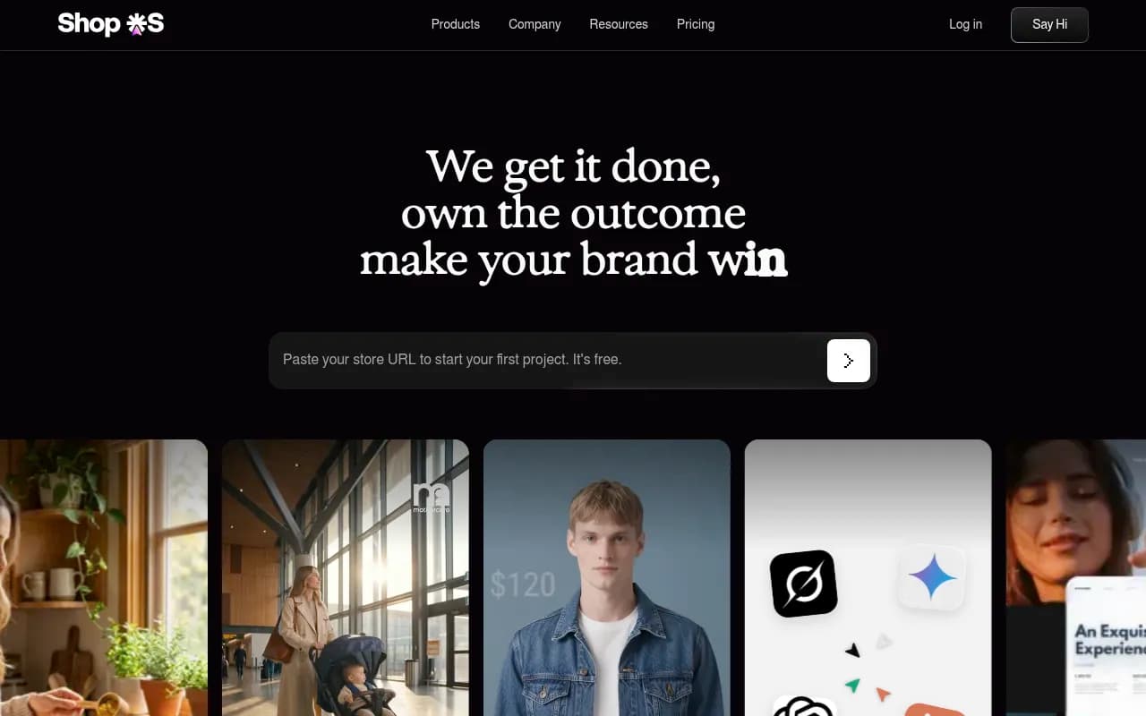 Screenshot of ShopOS