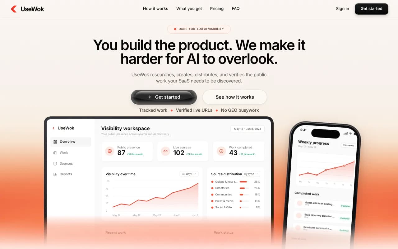 Screenshot of UseWok
